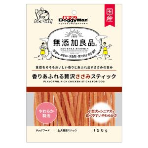 ドギーマン　無添加良品　香りあふれる贅沢ささみスティック　１２０ｇ