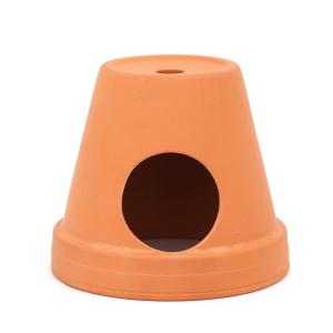 小動物のテラコッタハウス オレンジ 直径15．5cm 高さ14cm