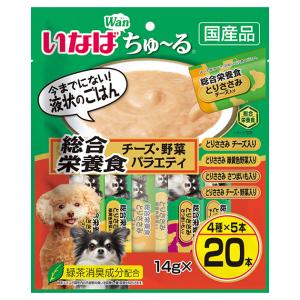いなば ちゅ〜る 総合栄養食 チーズ・野菜バラエ...の商品画像