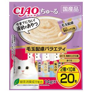 チャオ エナジーちゅ〜る まぐろ海鮮ミックス味 ( 14g*20本入 )/ ちゅ