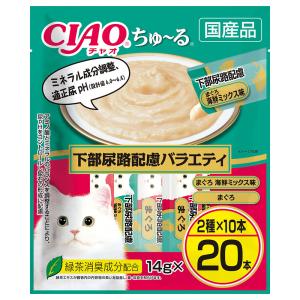 CIAO ちゅ〜る 下部尿路・腎臓の健康維持に配慮バラエティ ( 14g*80本