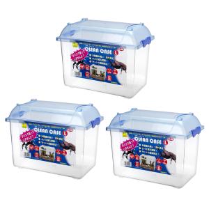 三晃商会　ＣＬＥＡＮ　ＣＡＳＥ　クリーンケース（Ｌ）（３７５×２２０×２８０ｍｍ）×３個　プラケース　虫かご　飼育容器