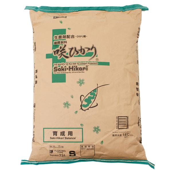 鯉の餌　キョーリン　咲ひかり　育成用　浮上　Ｓ　１５ｋｇ　錦鯉　餌　飼料　お一人様３点限り