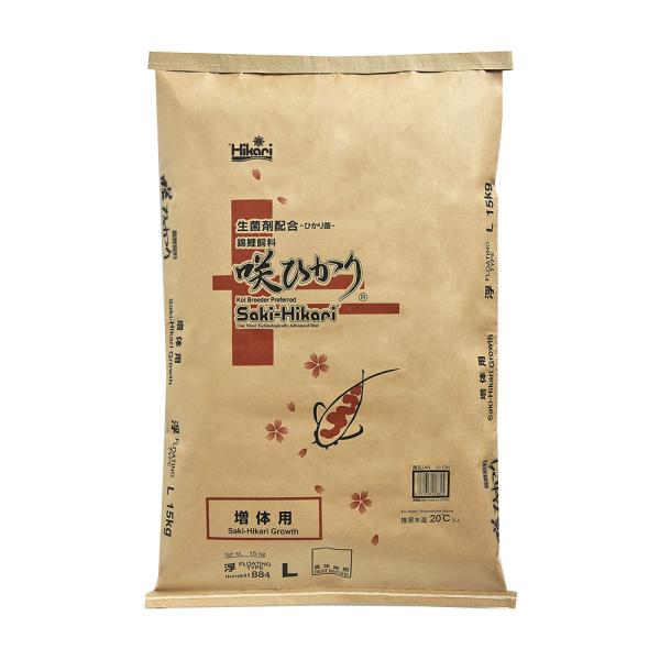 鯉の餌　キョーリン　咲ひかり　増体用　浮上　Ｌ　１５ｋｇ　錦鯉　餌　飼料　お一人様３点限り
