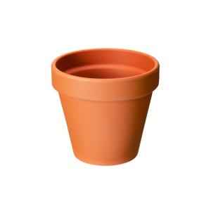ドイツ製　テラコッタポット（内径８×高さ７．７ｃｍ）　穴有り　ＳＡＡ０８−０　１個