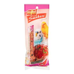 Vitapol スマッカーズ セキセイインコのための栄養補助食 イチゴ 2本入り 90g ビタポール
