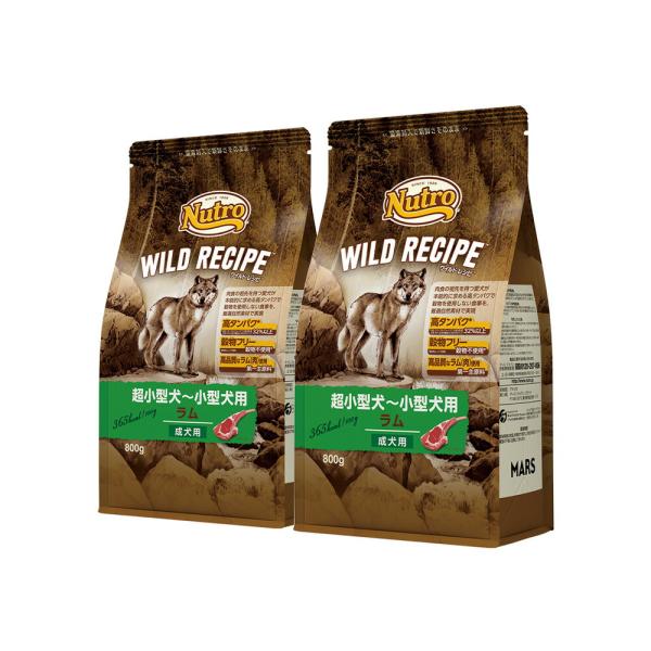 ニュートロ　ワイルド　レシピ　超小型犬〜小型犬用　成犬用　ラム　８００ｇ×２袋　お一人様５点限り
