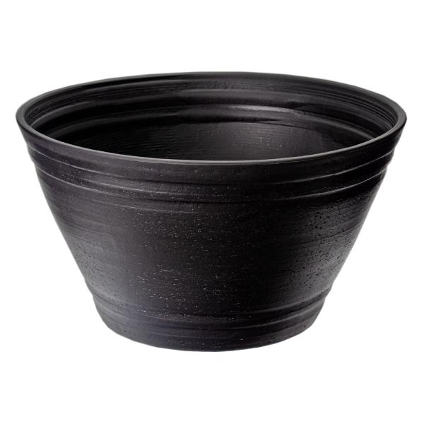 鉢　セラアート　睡蓮鉢　３９号　黒　（外径３９０×高さ２１０ｍｍ）　ビオトープ　メダカ鉢