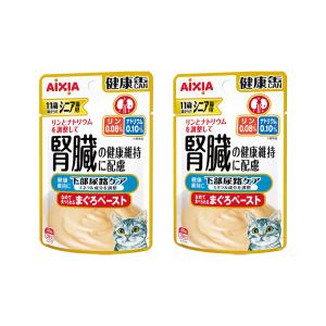 AIXIA アイシア　健康缶猫用パウチ　腸内健康ケアマグロペースト　96袋 アイシア（AIXIA） シニア猫用 健康缶パウチ 腸内環境ケア 40g×2袋
