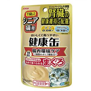 アイシア　シニア猫用　健康缶パウチ　腸内環境ケア　４０ｇ×１２袋｜チャーム charm ヤフー店