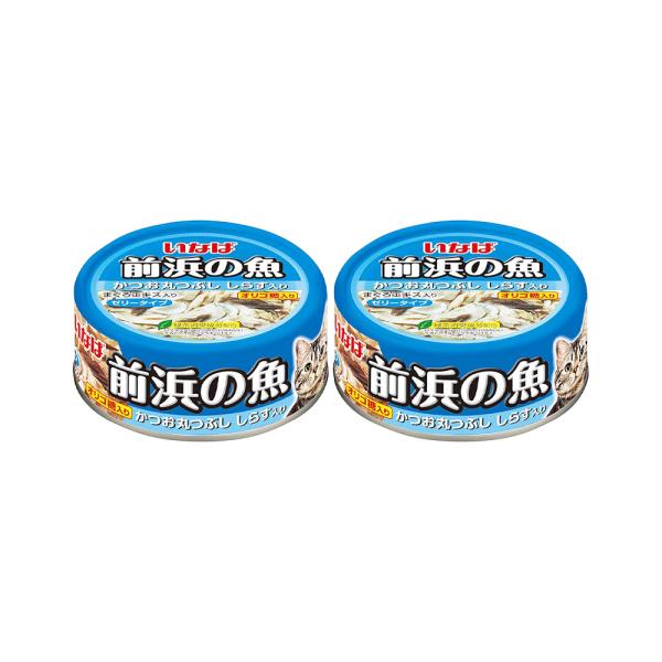 いなば　前浜の魚　かつお丸つぶし　しらす入り　１１５ｇ×２缶　キャットフード