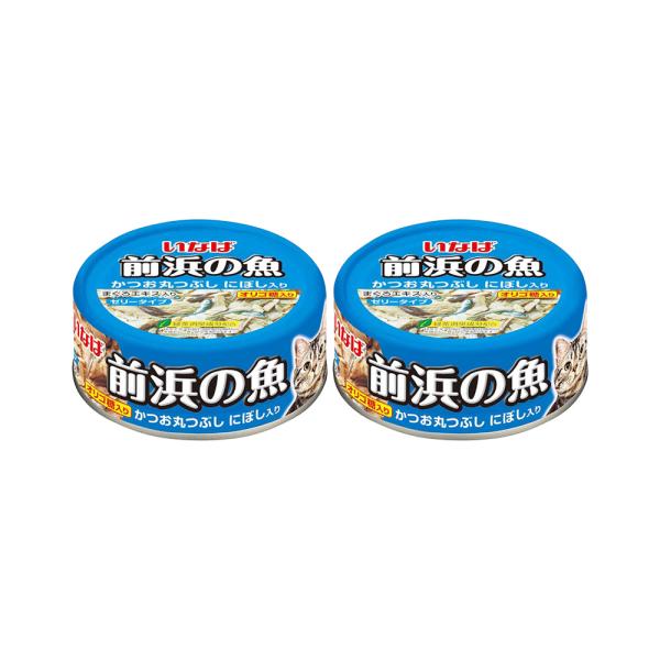 いなば　前浜の魚　かつお丸つぶし　にぼし入り　１１５ｇ×２缶　キャットフード