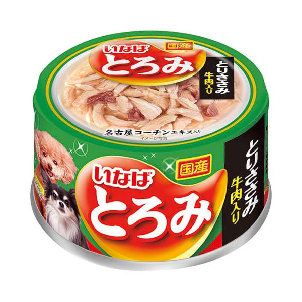 いなば　犬用　とろみ　とりささみ・牛肉入り　８０ｇ×２缶