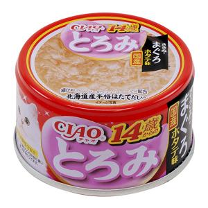 いなば　ＣＩＡＯ　チャオ　とろみ　１４歳からのささみ・まぐろ　ホタテ味　８０ｇ×６缶　キャットフード　国産