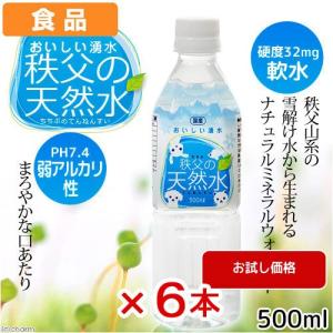 おいしい湧水 秩父の天然水 500mL 6本 国産 軟水 ナ...