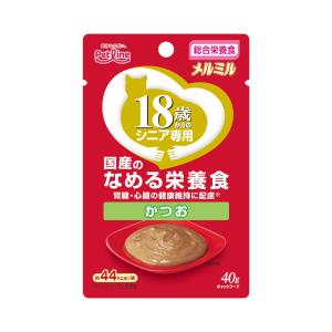 ペットライン　キャネット　メルミル　１８歳から　かつお　４０ｇ　１２袋　猫　ウェットフード｜チャーム charm ヤフー店