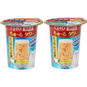 CIAO チャオ ちゅ〜るタワー かつお＆かつお節 80g 2個入り ちゅーる チュール