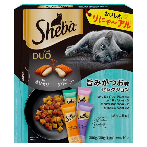 キャットフード　シーバ　デュオ　旨みがつお味セレクション　２００ｇ（２０ｇ×１０袋）