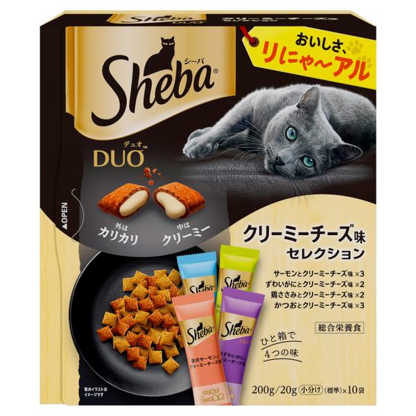 キャットフード　シーバ　デュオ　クリーミーチーズ味セレクション　２００ｇ（２０ｇ×１０袋）