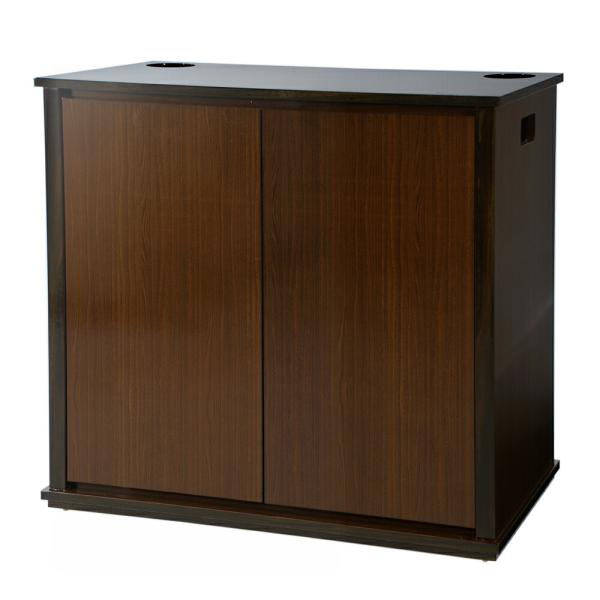 （大型）（組立済）水槽台　アクロ　９０×４５×８０　穴有り　ウォルナット　本州四国送料無料・同梱不可...