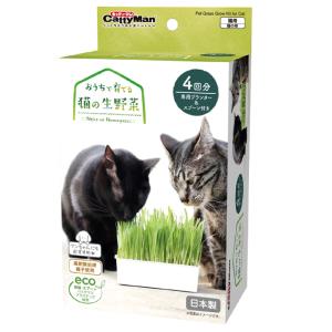 キャティーマン　おうちで育てる　猫の生野菜　４回分　猫草　ドギーマン｜chanet