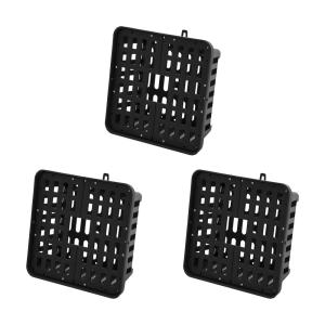 ビカクシダ　10個セット　スチールバスケット Leaf Corp コウモリランバスケット ブラック LLサイズ ハンギング