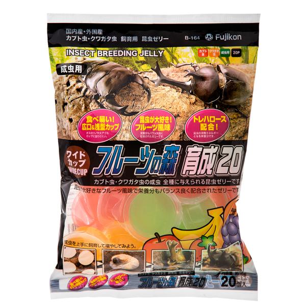 フジコン　昆虫ゼリー　ワイドカップ　フルーツの森　育成２０　１６ｇ×２０個入り