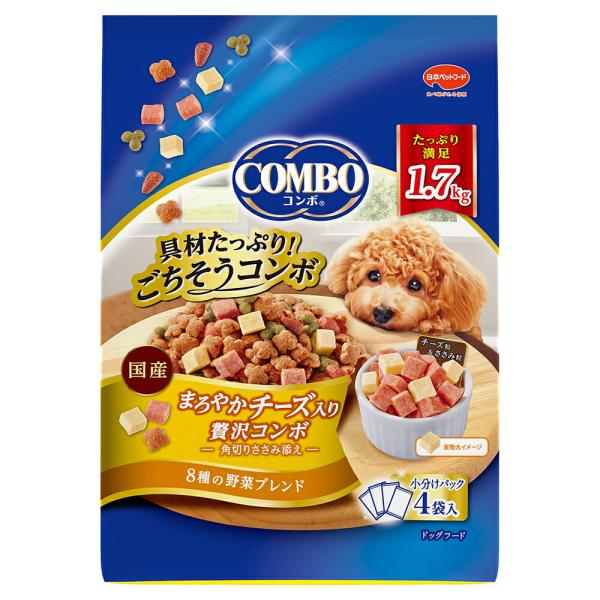 ドッグフード　コンボ　ドッグ　まろやかチーズ入り　１．７ｋｇ（４２５ｇ×４袋）