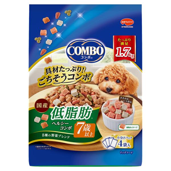 ドッグフード　コンボ　ドッグ　低脂肪　７歳以上　１．７ｋｇ（４２５ｇ×４袋）