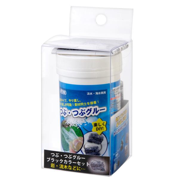 アズー　つぶ・つぶグルー　ブラックカラーセット　８０ｇ　水草、流木、石、サンゴ、ライブロック　接着剤...