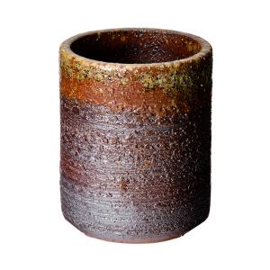 信楽焼 植木鉢 茶釜変切立 多肉植物 山野草