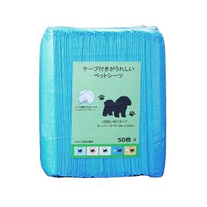 テープ付きがうれしいペットシーツ スーパーワイド ( 50枚入 ) : 爽快