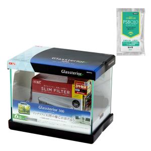 GEX 30cm水槽セット グラステリア300 6点セット 初心者 試供品付 お一人様2点限り
