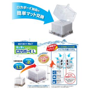 GEX ロカボーイ L+活性炭マット 2個入り...の詳細画像1