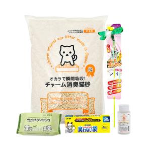 猫　猫のお手入れ・消耗品５点セット　猫砂　消耗品｜chanet