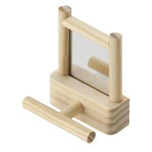 スドー　ことりのとまり木ミラー　鳥　おもちゃ