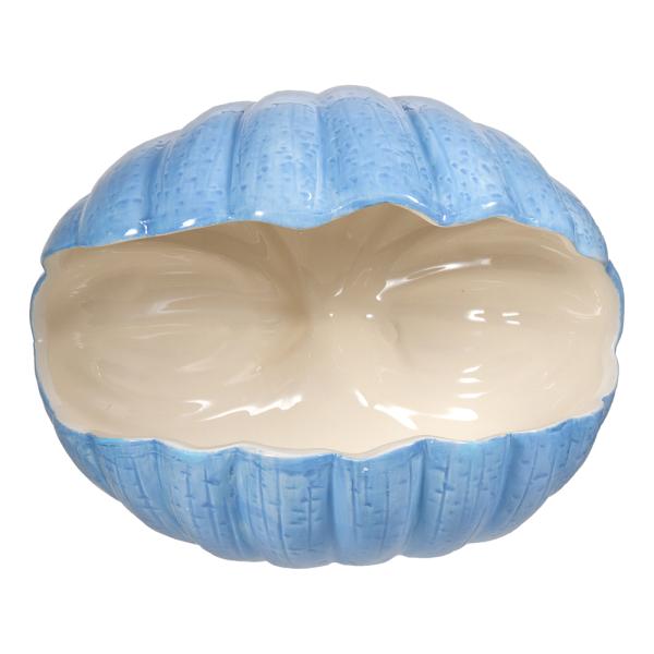 ｆｕｕ　小動物の陶器ハウス　青い貝がらハウス　大　うさぎ　チンチラ　ハリネズミ　隠れ家　お家