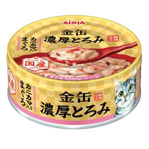 金缶　濃厚とろみ　カニカマ入りまぐろ　７０ｇ　猫