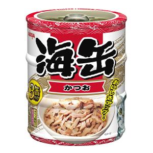 アイシア（AIXIA） 海缶ミニ3P 削り節入りかつお 180g（60g