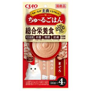 いなば　ＣＩＡＯ　チャオ　ちゅ〜るごはんまぐろ　１４ｇ×４本　ちゅーる　チュール　猫｜chanet