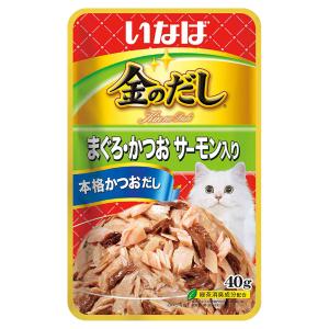 いなば 金のだし まぐろ かつお サーモン入り 40g
