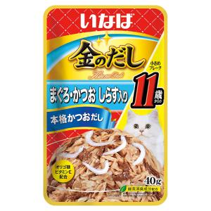 いなば 金のだし 11歳からのまぐろ かつお しらす入り 40g