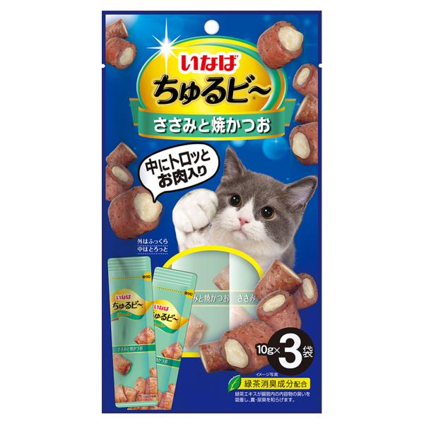 いなば　ちゅるビ〜　ささみと焼かつお　１０ｇ×３袋