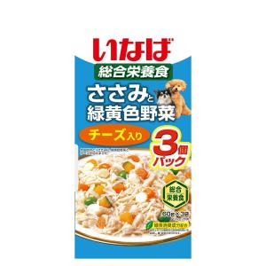 いなば ささみと緑黄色野菜 チーズ入り 60g×3袋の商品画像