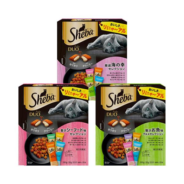 キャットフード　シーバ　デュオ　２００ｇ　お魚味３種セット　お一人様２点限り　お試し