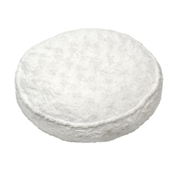 アウトレット品　犬　猫　大型犬　ベッド　円型クッションベッド　Ｌ　ホワイト　直径８０ｃｍ　ペットベッ...