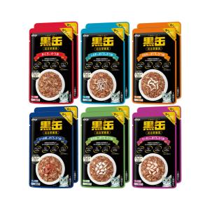アイシア 黒缶パウチ 70g 6種各2袋の商品画像