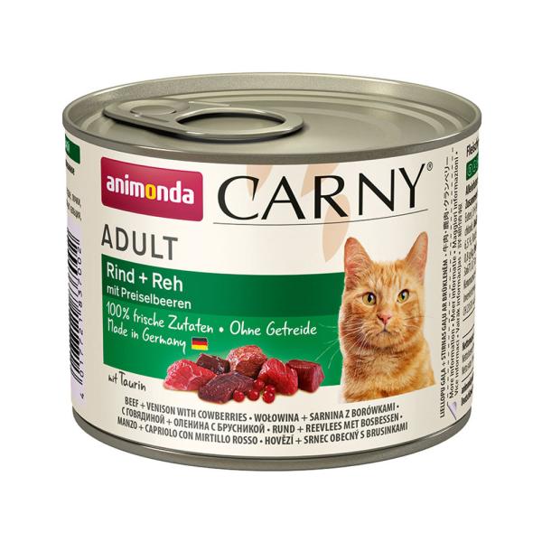 アニモンダ　キャット　カーニー　アダルト　牛・鹿・クランベリー　２００ｇ×２　正規品　キャットフード