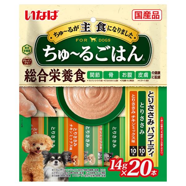 いなば　ちゅ〜るごはん　２０本入り　とりささみバラエティ　１４ｇ×２０本