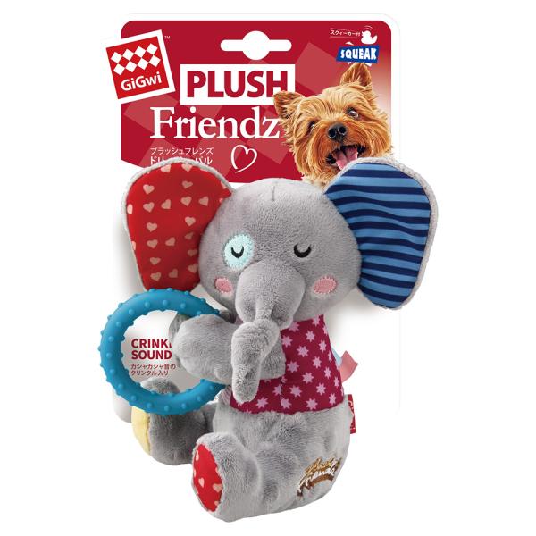 プラッツ　ＧｉＧｗｉ　プラッシュフレンズ　ドリーミーパル　エレファント　犬用おもちゃ